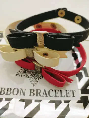 동방신기*WITH*리본 팔찌*블랙 레드 화이트*유노 창민 TVXQ