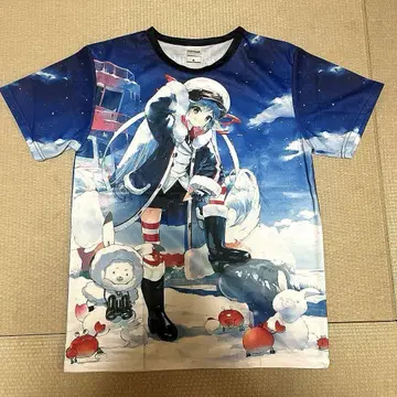 SNOW MIKU 2022 유키 미쿠 2022 풀 그래픽 T셔츠