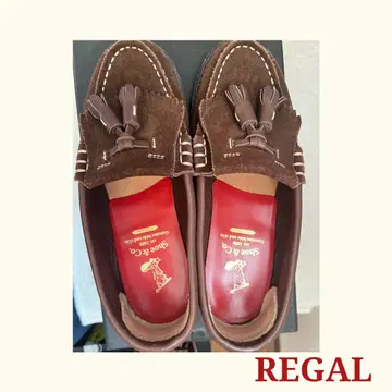 REGAL Shoe & Co. 브라운 스웨이드 여성용 로퍼