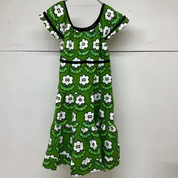 택 포함 새상품 SUPERLOVERS 슈퍼라바즈 꽃무늬 원피스 그린