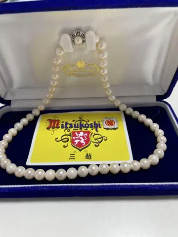 Mitsukoshi 펄 목걸이 약 40cm
