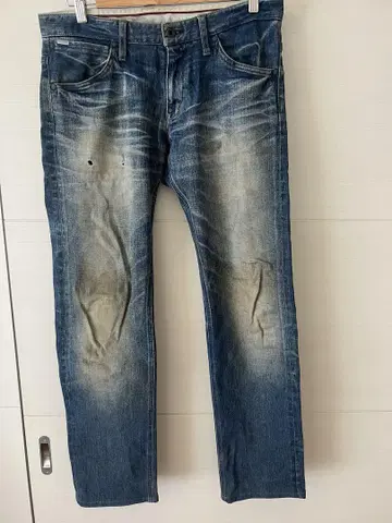 팩트텀 데미지 가공 블루 데님 팬츠 그레이 데님 2세트