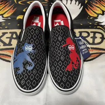 미사용 새상품 vans x krooked skate slip-on