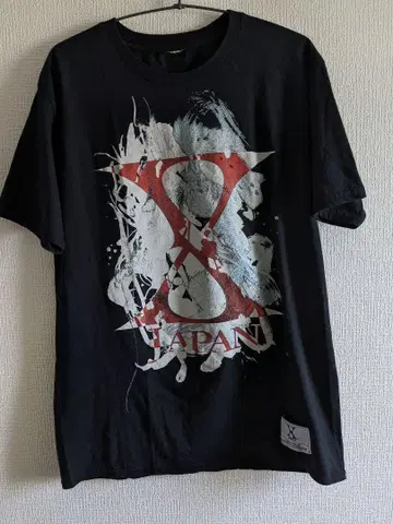 X JAPAN 엑스 재팬 공식 티셔츠 블랙