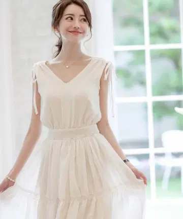 [ emiriawiz ] 에밀리아 위즈 양류 쉬폰 롱 원피스