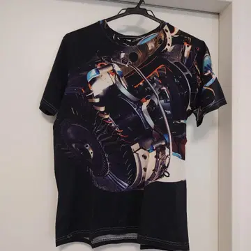 CHRISTOPHER KANE 엔진 프린트 T셔츠 S