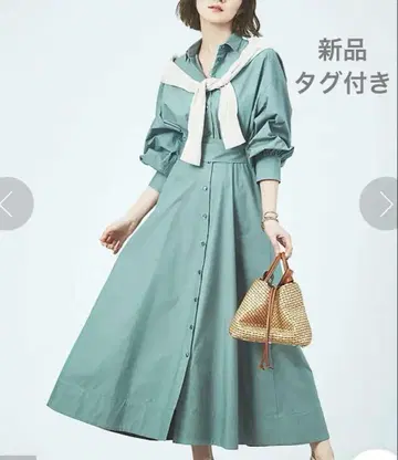 새상품 rouge vif 정가 2만 7500엔 롱 셔츠 원피스