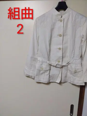 쿠미쿄쿠 화이트 긴팔 블라우스 size 2