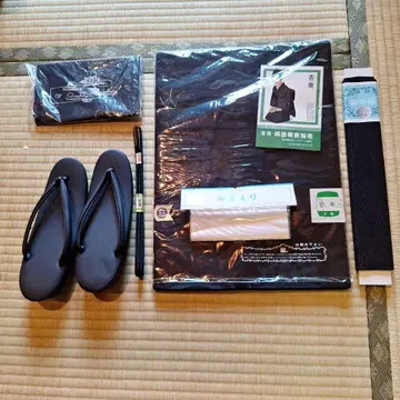 상복 세트 (블랙, 조리, 오비 포함)