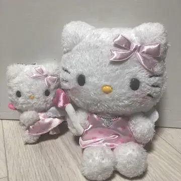 산리오 헬로키티 키티 꿈꾸는 엔젤 마스코트 홀더 봉제 인형