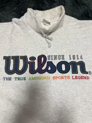 90s WILSON 윌슨 모크넥 맨투맨 남성용 테니스