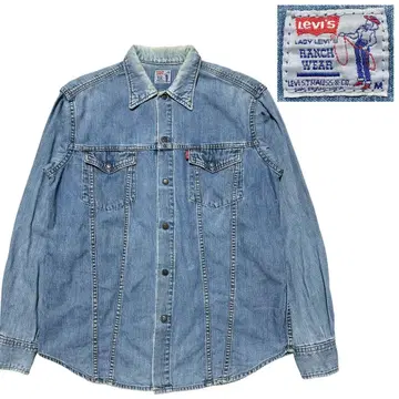 [ 하자품 ] 90s Lady Levi's Ranch Wear 데님 셔츠