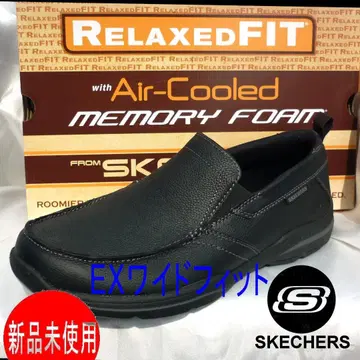 새상품 27cm 스케쳐스 블랙 로퍼 엑스트라 와이드/발등 너비 넓은 분께