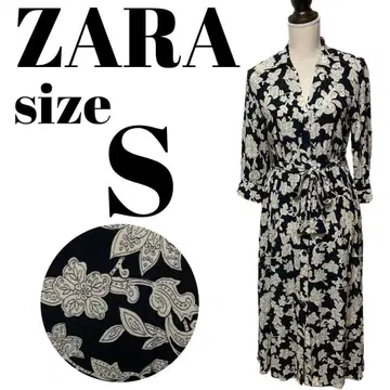 [ 품절 모델 ] 아름다운 실루엣 ZARA 꽃무늬 롱 원피스 A라인