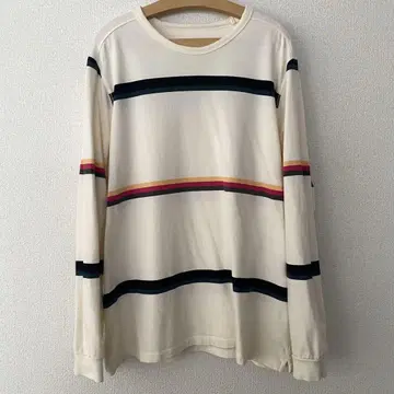 Pop Trading Company 보더 롱 티셔츠 L 사이즈