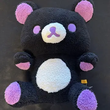 리락쿠마 블랙 컬러 봉제 인형 XL 프리미엄 바이올렛