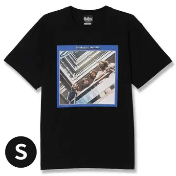The Blue Album S/S 티셔츠 블랙 S 사이즈 비틀즈