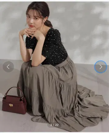 PROPORTION BODY DRESSING 개더 캉캉 스커트