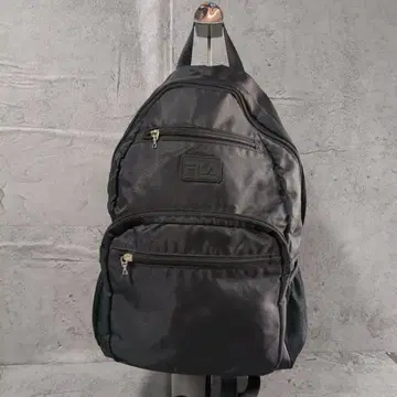 [ FILA ] 휠라 나일론 블랙 가로 포켓 럭색
