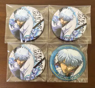 은혼 사카타 긴토키 홍앵편 캔뱃지 4개 세트