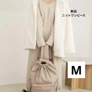 새상품 talbyyumi 121 콜라보 니트 원피스 베이지 M