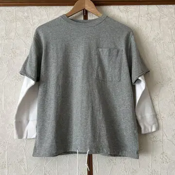 미사용 BEAMS BOY 레이어드 티셔츠 풀오버 빔즈 보이