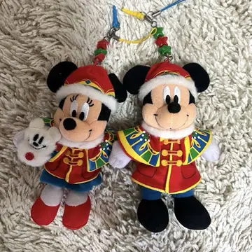 미키 미니 크리스마스 코스튬 키링 디즈니 30주년