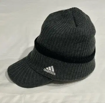 adidas 아디다스 그레이 니트 모자 비니 바이저 포함