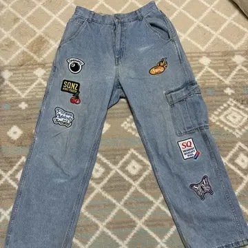 sequenz 패치워크 디자인 데님 팬츠