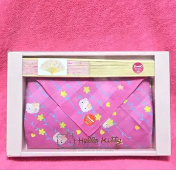 새상품 헬로키티 손수건 부채 HELLO KITTY 키티