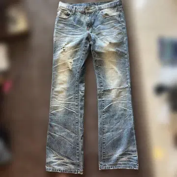 indecent 빈티지 가공 데님 청바지 부츠컷 LL