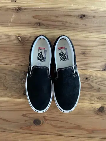 VANS PRO / SLIP-ON 27.0cm 블랙 컬러 스웨이드