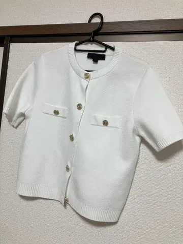 숏슬리브 니트 가디건
