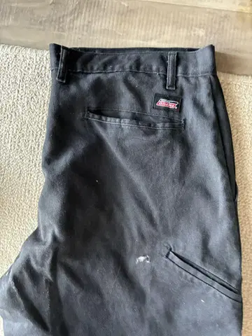 Dickies 블랙 워크 팬츠