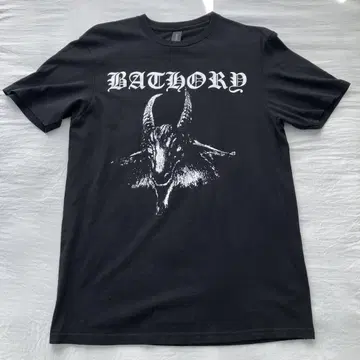 Bathory 바솔리 GOAT 티셔츠 면 100% 블랙 M 사이즈 메탈