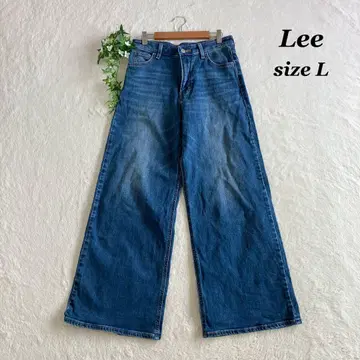 Lee 리 ( L ) G 빵 청바지 데님 와이드 팬츠 넉넉한