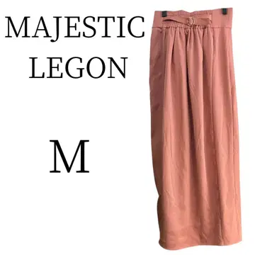 새상품 MAJESTIC LEGON 핑크 롱 플레어 스커트 M