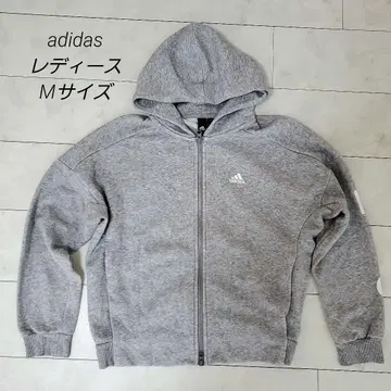 adidas 여성용 후드티 M 사이즈 그레이 숏 기장