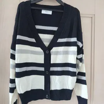 AZUL by moussy 스트라이프 니트 가디건