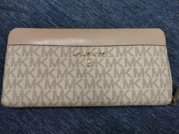 MICHAEL KORS MK 로고 장지갑 핑크