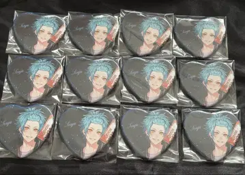 블랙스타 브라스 하트 캔뱃지 진주