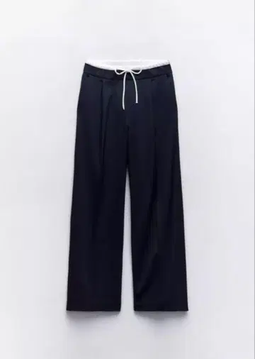 ZARA 네이비 와이드 슬랙스