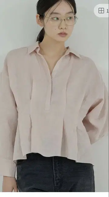 GALLARDAGALANTE 린넨 허리 쉐이프 셔츠