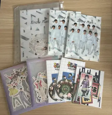 Snow Man 프레이크 씰 스티커 미니 클리어 파일