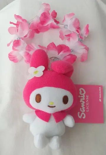 마이멜로디 하이비스커스 스트랩 봉제 인형 마스코트