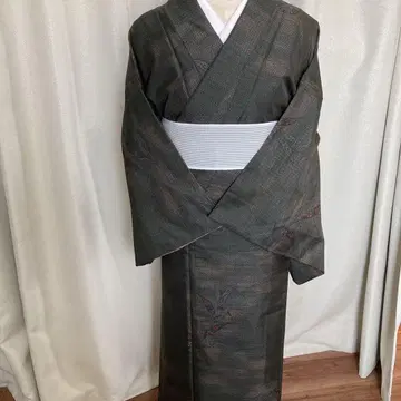 오시마 명주 꽃무늬 기모노