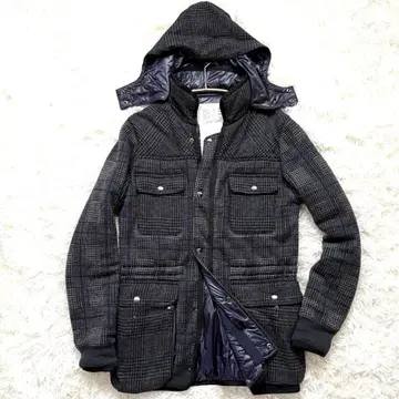 sacai 사카이 S 사이즈 그레이 다운 헌팅 자켓 남성용