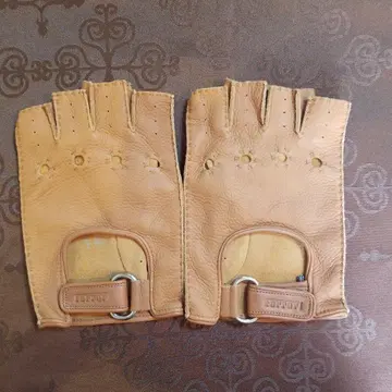 페라리 드라이빙 그로브 천연 가죽 브라운 XL