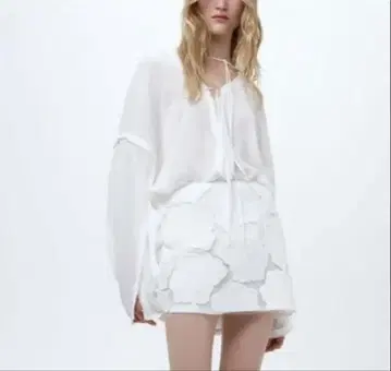 ZARA ZW COLLECTION 플로럴 숏 스커트