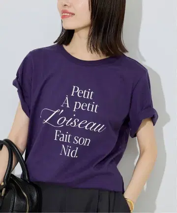SLOBE IENA Petit 로고TEE 퍼플